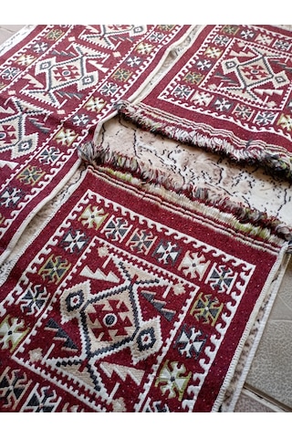 Parlak Dokuma Oto Koltuk Kilim Bordo