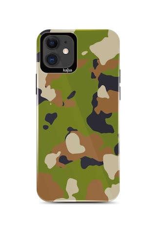 Kajsa Apple Uyumlu iPhone 11 Kılıf Asker Desenli Kajsa Camo Kapak ZORE-219997