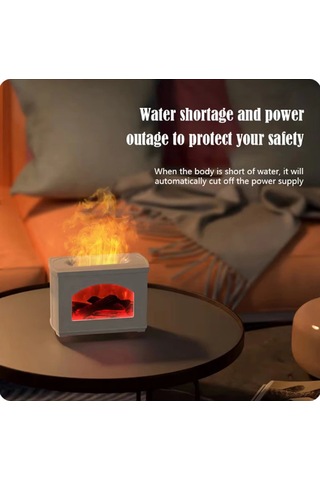 Şömine Hava Nemlendirici Aromatik Oda Kokusu 270 Ml Difüzörü Buhar Makinası - 9013070805056ynt