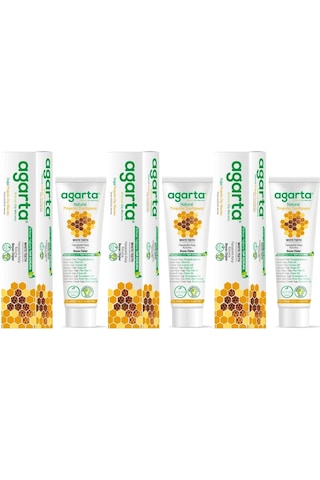 Agarta Doğal Diş Macunu 100ml Propolisli 3 Lü Set Beyazlık