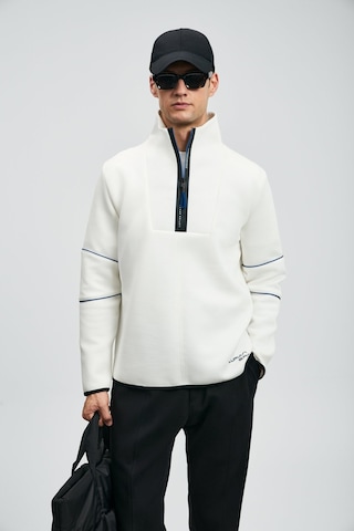 Lufian Erkek Art Sweatshirt 112030191 Kırık Beyaz Kırık Beyaz