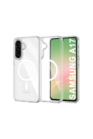 Samsung Galaxy Uyumlu A17 Şeffaf Magsafe Kılıf Mtl Safe