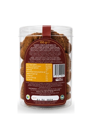 Organik Kakaolu Cevizli Kurabiye 100g
