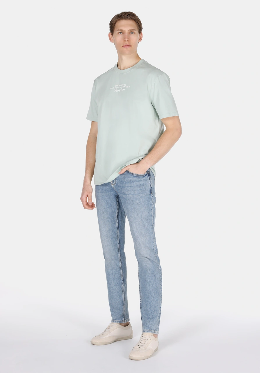 Colin's Colins Comfort Fit Yuvarlak Yaka Düz Erkek Yeşil Kısa Kol Tişört Cl1071878 Q1.v1 Fgr Yeşil