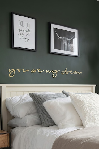 You Are My Dream Metal Duvar Yazısı - Gold You Are My Dream Metal Duvar Yazısı - Gold