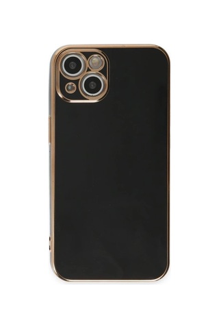 Apple Apple iPhone Uyumlu 15 Kılıf Volet Silikon - Siyah