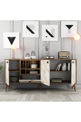 Napoli Konsol - Beyaz Mermer