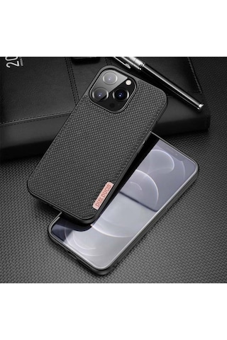 Dux Ducis Fino Serisi Iphone 13 Pro Max Kilif Premium Dokuma Sil 301893717 - Renk / Yesil