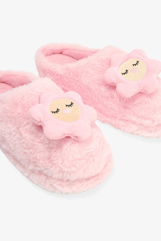 Penti Açık Pembe Happy Flower 3D Çiçek Nakışlı Ev Terliği