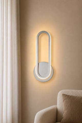 AvizeGO Haris Modern Led Duvar Apliği Günışığı Gri