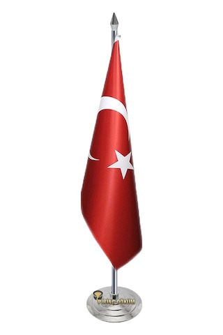 Krom Makam Bayrak Direği Sivri Alemli