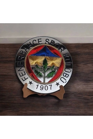 El Yapımı Filografi Fenerbahçe Logo Premium Kalite Malzeme Ile Hazırlanmış Dekoratif 25,5cm Fb