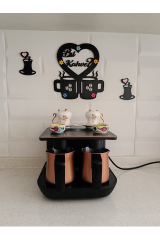 Mutfak Duvar Süsü Bi Kahve İsteğe Bağlı Kişiye Özel İsim Yazılı 2