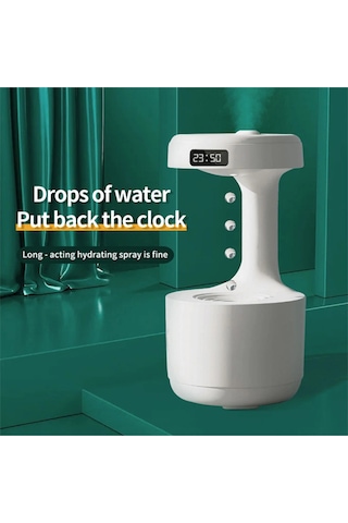 Blackbird Lz599 Yerçekimsiz Hava Nemlendirici 600 Ml Kapasite Dijital Saatli Zarif Tasarım