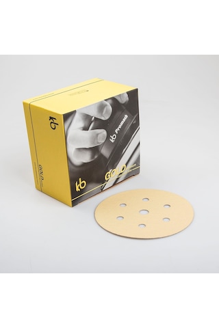 Gold Premium 150 MM 6+1 P220 Kum Cırt Disk 7 Delik Zımpara 100 Adet