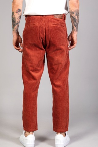 Little Cup Jeans Co Erkek Kiremit Baggy Fit Rahat Kalıp Kadife Pantolon