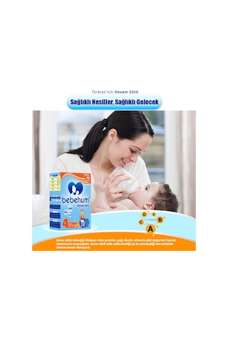 Bebehum 4 No Devam Sütü 12 Ay+ 800 Gr X 4 Adet