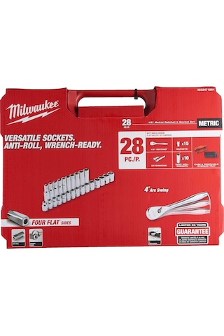 Milwaukee Cırcırlı Lokma Seti 1/2 28 Parça 4932471864
