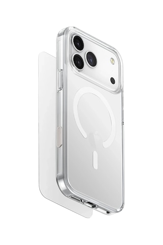 Apple Uyumlu iPhone 17 Pro Kılıf Ekran Koruyucu Ve Lens Koruyucu 3in1 Set Magsafe Clearvue Serisi Magclick