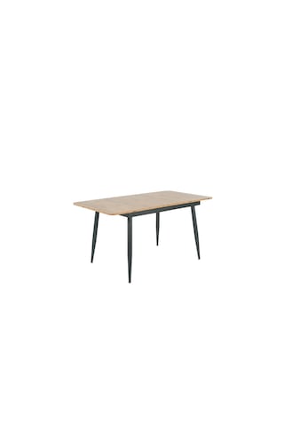 Pera Açılır Mutfak Ve Yemek Masası Siyah Metal Ayaklı Suntalam 120x80 Cm Ceviz