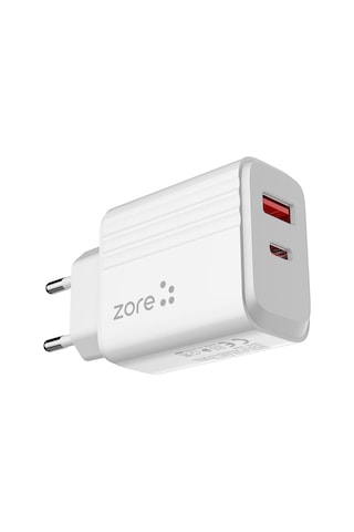 Alan Tech Play Serisi Pl05 Lightning 2in1 Seyahat Şarj Aleti 20w - Beyaz Beyaz