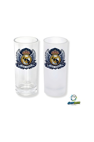 Real Madrid Buzlu / Buzsuz Seçenekli Rakı Bardağı 1 Adet Şık Sunum Bardağı 0225