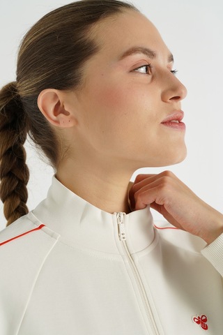 Hummel Marena Fermuarlı Sweatshırt 922258-9157 Beyaz