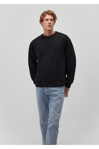 Mavi - Bisiklet Yaka Siyah Basic Sweatshirt 0s10276-900 Siyah