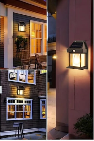 2 Adet Suya Dayanıklı Hareket Sensörlü Güneş Enerjili Solar Led Dış Mekan Bahçe Lambası Siyah