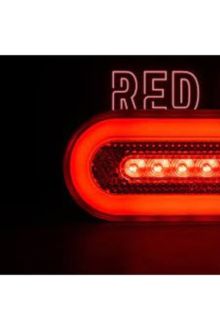 Ahmet Otomotiv Çeray Kırmızı Neon Ortadan Sinyalli Gizli Vidalı Led Lamba 12v-24v