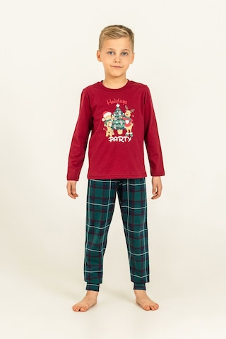 Arnetta Holiday Party Erkek Baba Oğul Bordo Uzun Kol Pijama Takım Ar3822-a-v1 Ar3822-a-v1