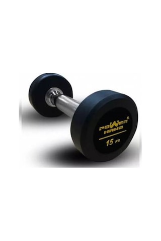 Powerhand Profesyonel Kauçuk Kaplı Dambıl 15 KG