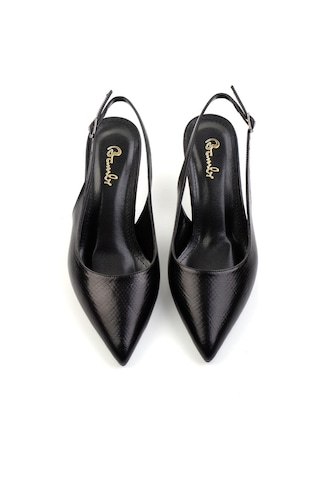 Siyah Kadın Klasik Topuklu Ayakkabı K01209076207 Siyah