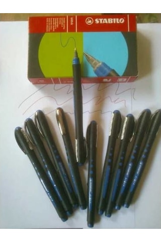 Pilot Kalem Stabılo Black Mavi Kutuda 10 Adet Var 1 Kutu Fiya
