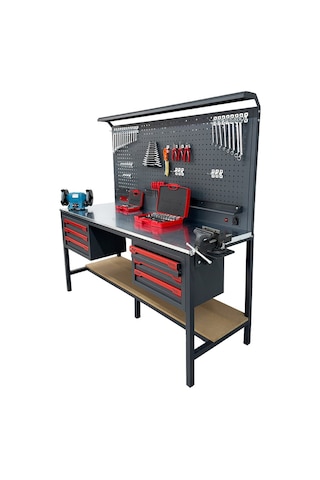 Takpower 2 Metre Dolu Takım Tezgahı 6 Çekmeceli Premium