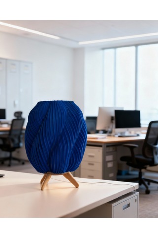 Modern Dekoratif Tasarımı Mavi Abajur Ev, Ofis, Cafe Ve Restorant Mavi