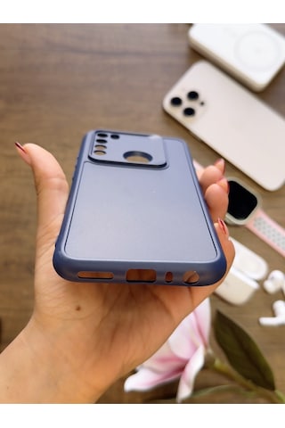 Redmi Note 8 Uyumlu Kamera Korumalı Darbeye Dayanıklı Renk Atmayan Keep Silikon Kılıf Lacivert