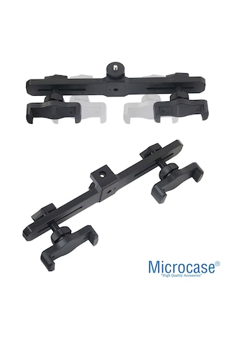 Microcase 2in1 Çift Başlıklı Ayarlanabilir 2 Telefon Tutucu + 2.1 Mt Tripod - Al5061 Siyah