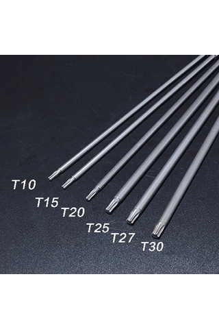 Pazly Torx Tornavida Ucu S2 Çelik T10-t30 200mm Manyetik 6 Adet