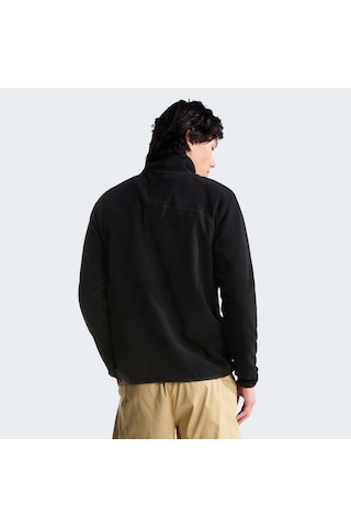 The North Face Glacier 1/4 Zip Embroidered Logo Erkek Siyah Polar Nf0a8hrwjk31 2800282