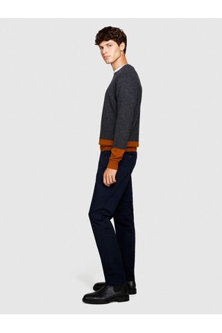 Sisley Esnek Slim Fit Chino Pantolon Erkek Lacivert Pantolon - 323a4jgcsf03e