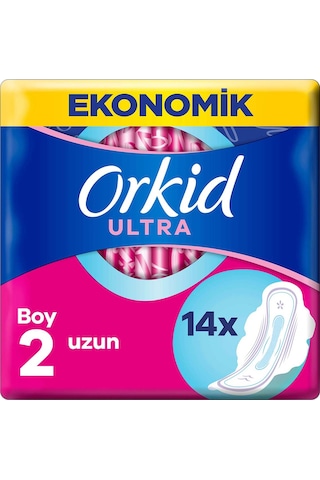Orkid Ultra Extra Hijyenik Ped Uzun Ekonomik Paket 14'lü
