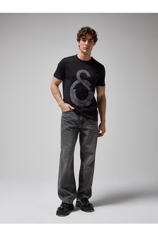 Gsstore Galatasaray Erkek Ata İmza T-shirt E251279 Siyah