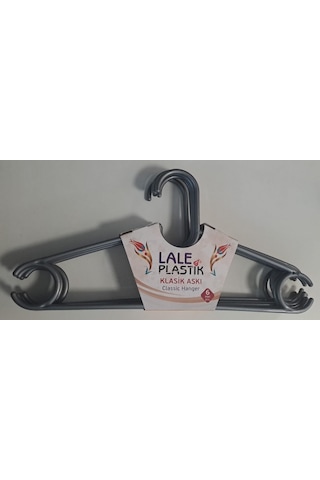 Lale Plastik Elbise Askısı Klasik 6 Lı Karışık Renkli Diğer