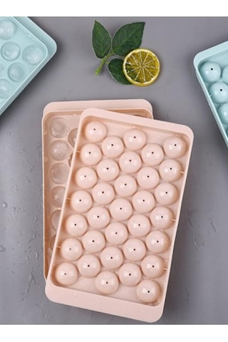 33 Hazneli Pürüzsüz Küre Buz Kalıbı 17-10 Cm Buzluk Diğer