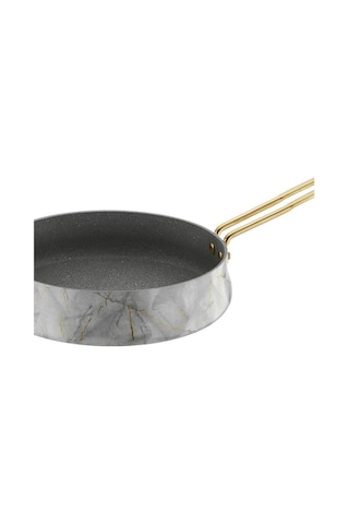 Brioni Marble 28 Cm Beyaz Tava