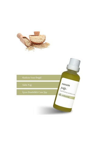 Sabunal Susam Yağı 50 ML - Cilt ve Saç Bakımına Uygun Doğal Yağ