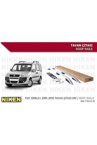 Fıat Doblo 1 Tavan Çıtası Kısa Gri 2001-2010 Arası Modeller