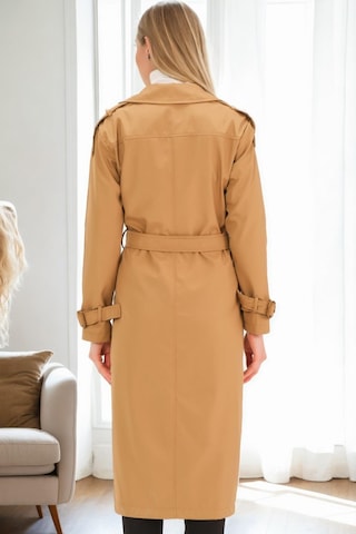 Z9737 Dewberry Bayan Trençkot-camel CAMEL