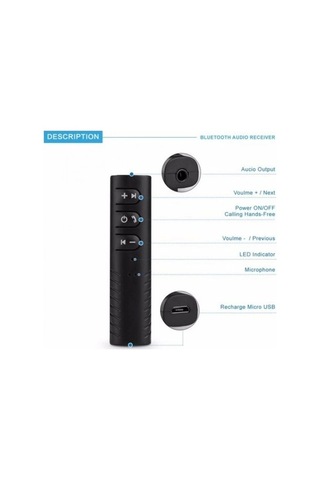 Car Bluetooth Music Driver Araç Aux Hands-free Mp3 Bağlantı Kiti Lisinya